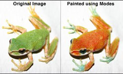 Painting with blend modes