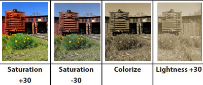 Change colors nondestructively