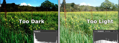 Evaluate image histogram