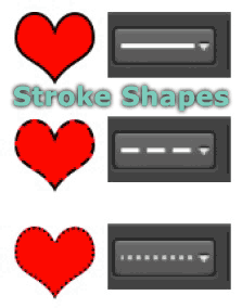 Stroked shape edges